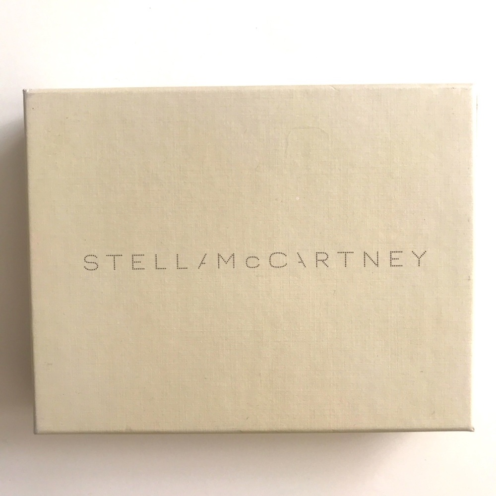 NWB Stella McCartney Metallic Gold Python Falabella Card Holder Case✨ Vegan - Picture 7 of 7